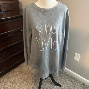 Gray 'Be Kind' Sweatshirt